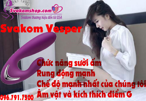 Svakom Vesper máy rung sưởi ấm có thể kích thích G-Spot