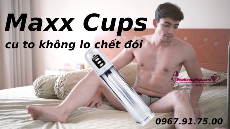 Máy tập tăng kích thước dương vật Maxx Cups
