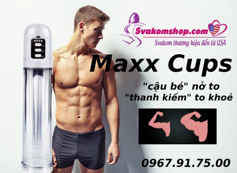 Máy tập tăng kích thước dương vật Maxx Cups
