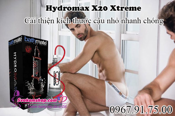 Máy tập tăng kích thước dương vật Hydromax X20 Xtreme