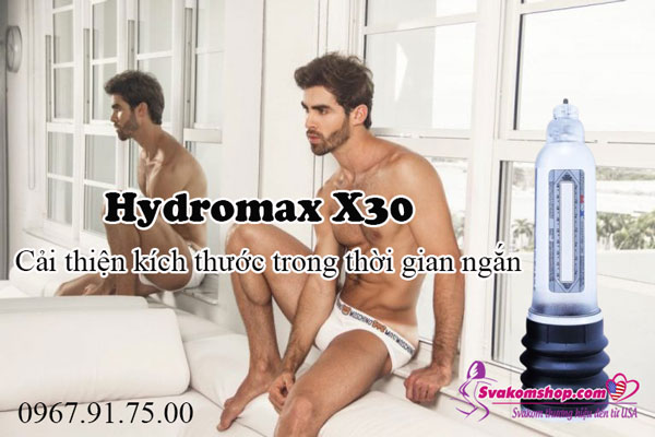 Máy tập tăng kích thước dương vật Hydromax X30