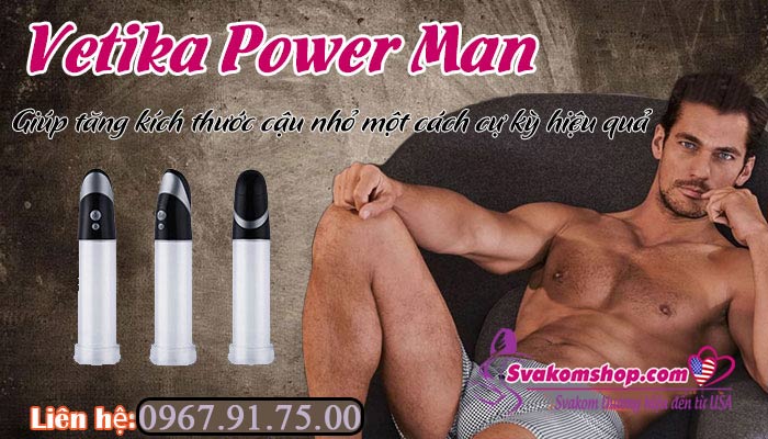 Thông số máy tập tăng kích thước cậu nhỏ Vetika Power Man